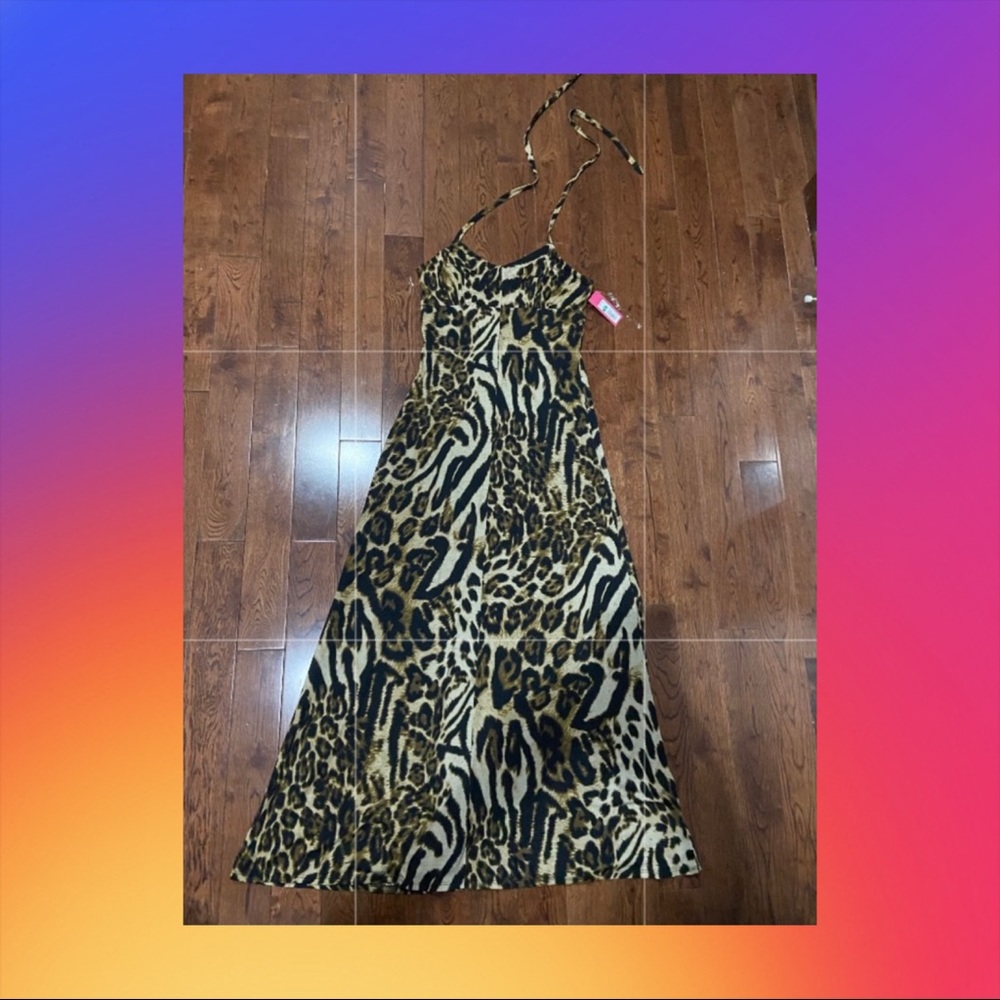 Women’s leopard maxi dress